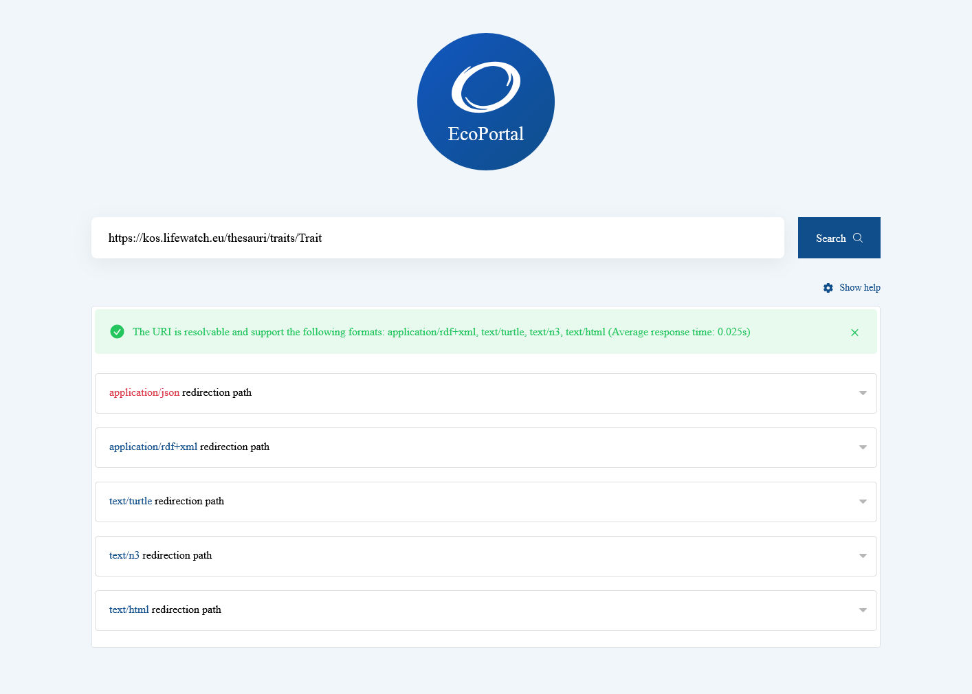 View of the Check Resolvability application.