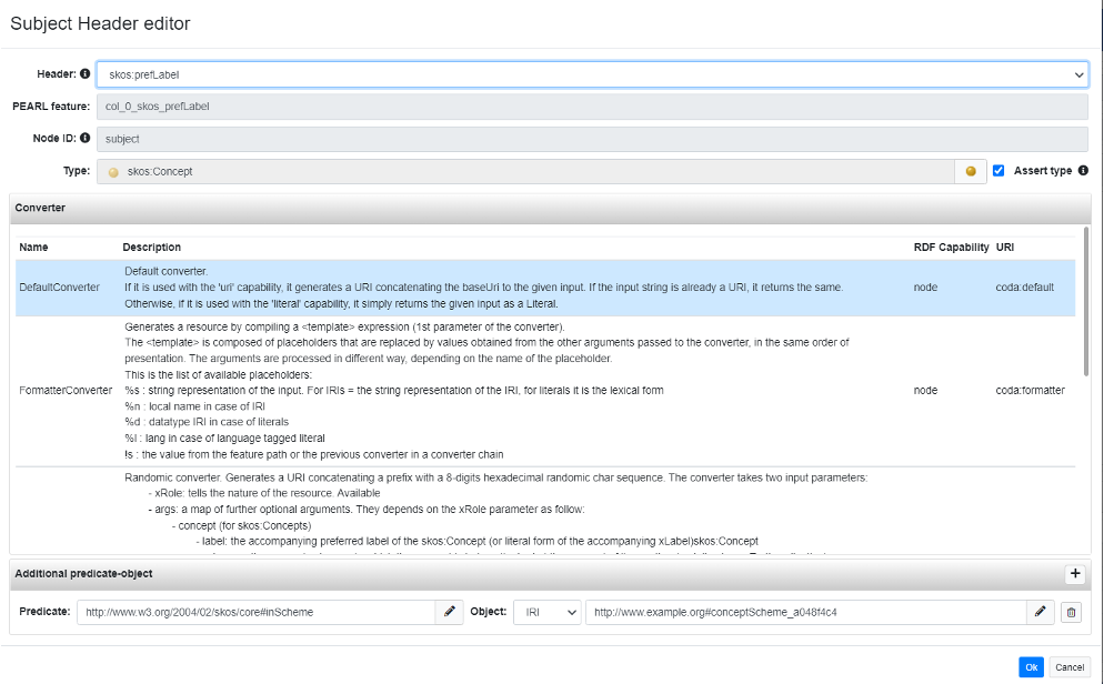 Subject header editor