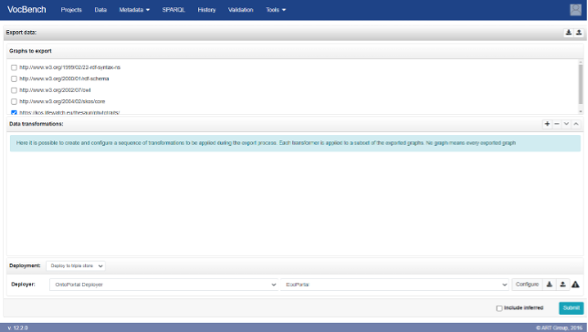 Global Data Management export